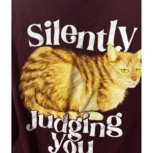 Unisex Large Funny Orange Cat Tee Shirt T-shirt Short Sleeve southern attitude